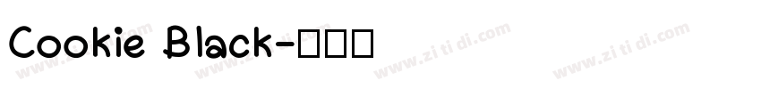 Cookie Black字体转换